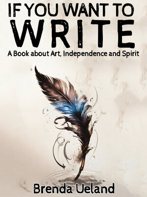cover image of If You Want to Write